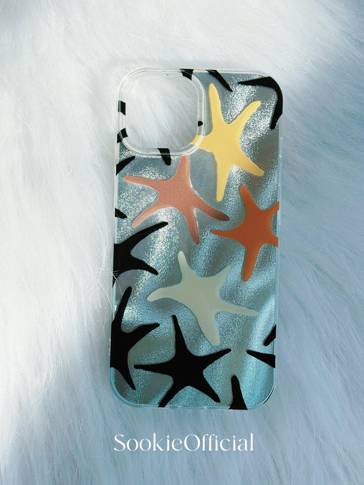 Sparkling Starfish iPhone Case, MagSafe & Standard Options, Shimmering Summer Beach Phone Case
