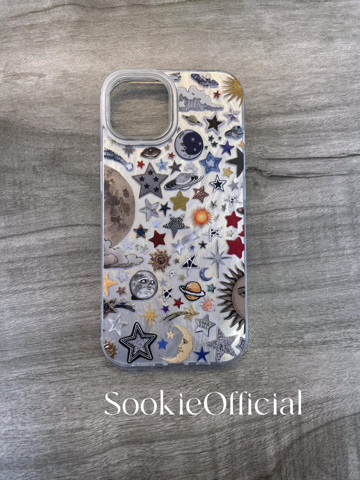 Retro Celestial Galaxy iPhone Case for iphone 17 16 15 14 13 12 11 pro max, shiny Planet Anime Pattern