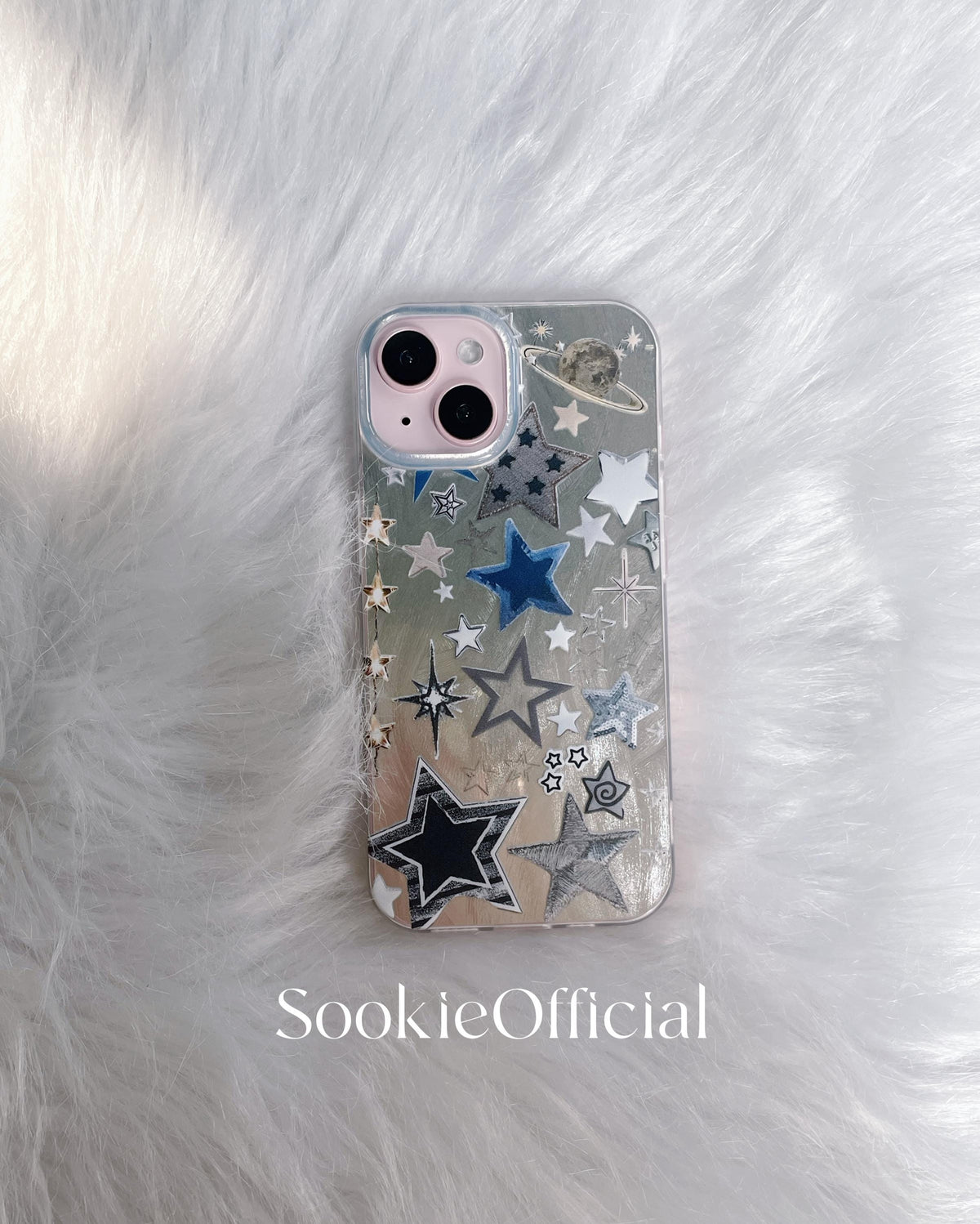 Anime Retro Planet iPhone Case �?Shiny Galaxy Star Design