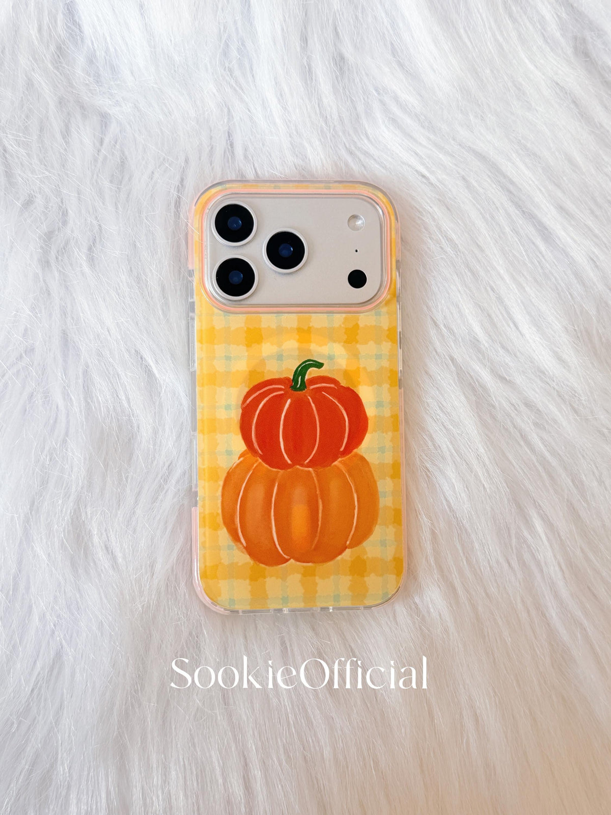 Halloween Pumpkin Magnetic Hand-Painted Phone Case for iphone 15 16 17 pro max