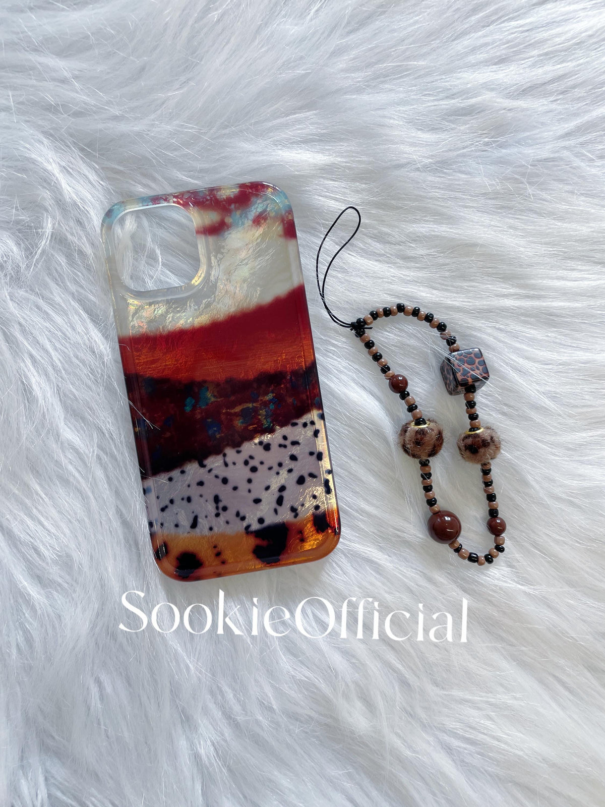 Amber Pearlescent Gradient iPhone Case | MagSafe & Chain