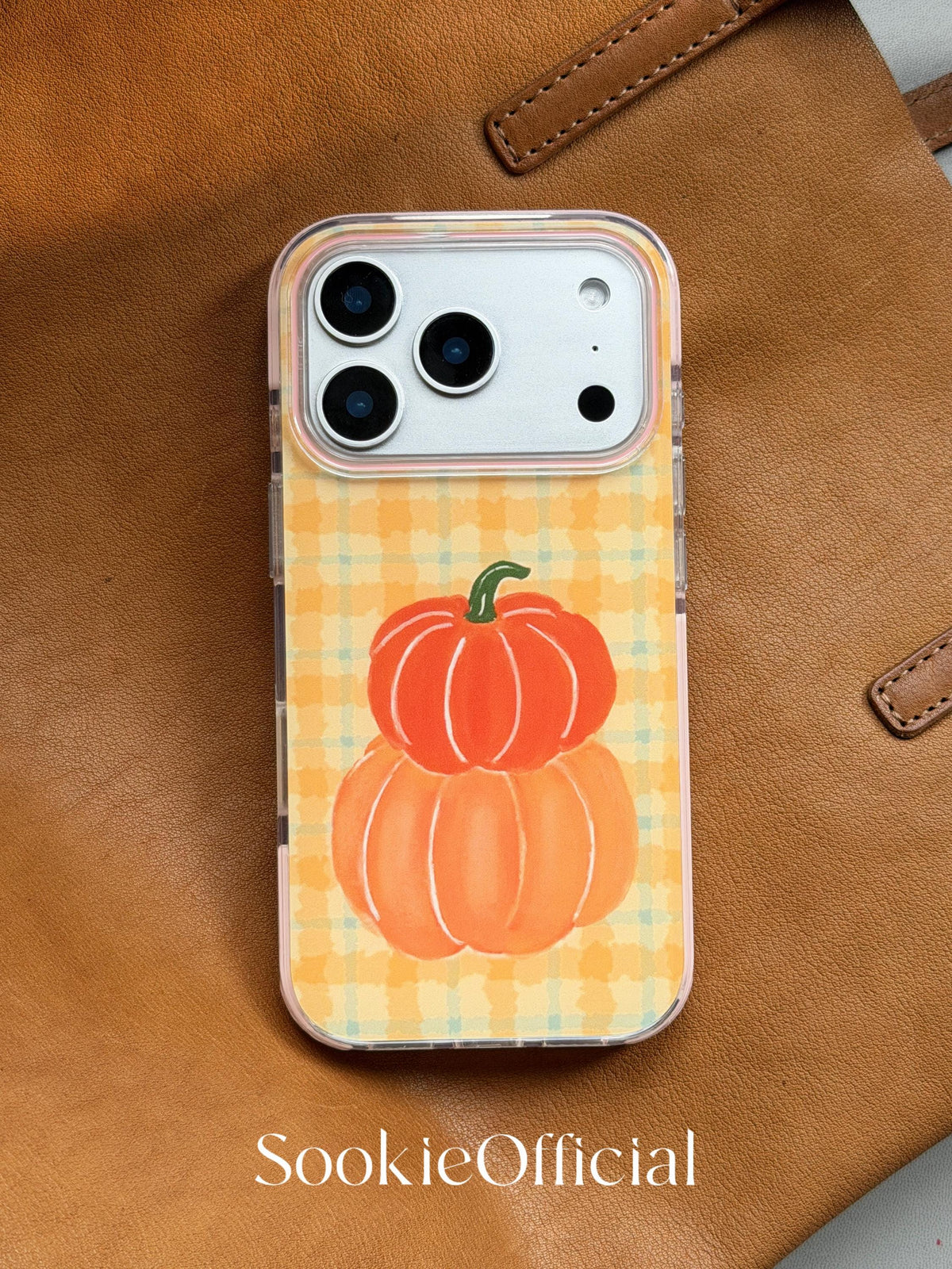 Halloween Pumpkin Magnetic Hand-Painted Phone Case for iphone 15 16 17 pro max