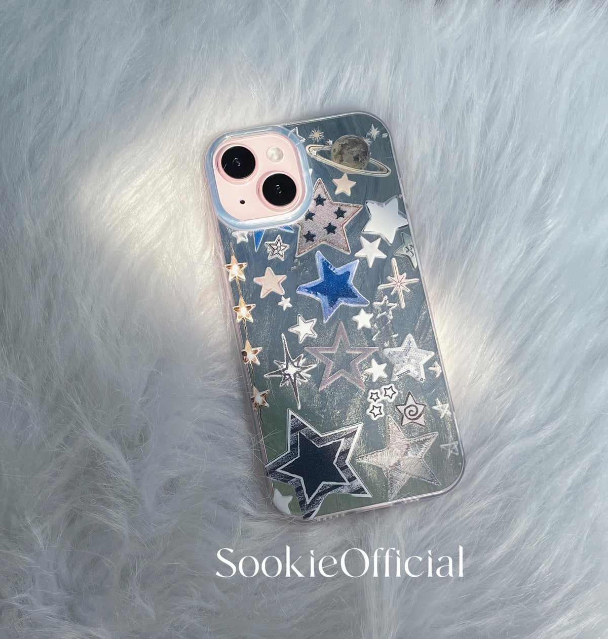 Anime Retro Planet iPhone Case �?Shiny Galaxy Star Design