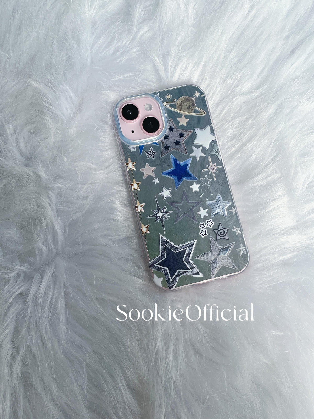 Anime Retro Planet iPhone Case �?Shiny Galaxy Star Design