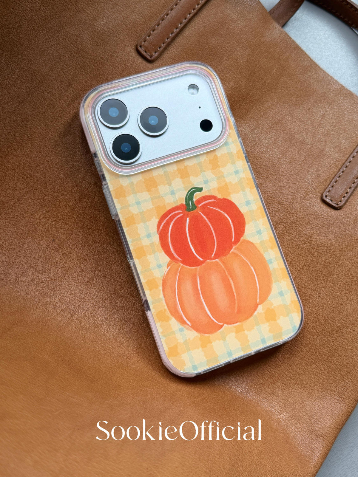 Halloween Pumpkin Magnetic Hand-Painted Phone Case for iphone 15 16 17 pro max