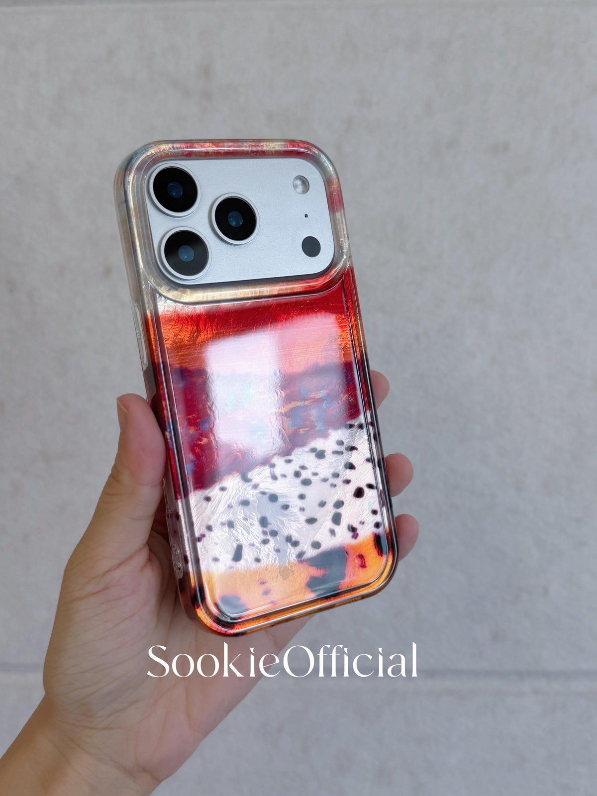 Amber Pearlescent Gradient iPhone Case | MagSafe & Chain