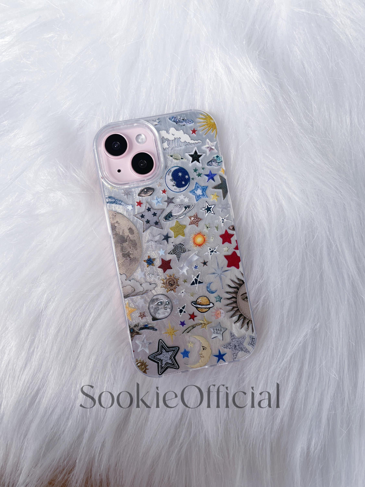 Retro Celestial Galaxy iPhone Case for iphone 17 16 15 14 13 12 11 pro max, shiny Planet Anime Pattern