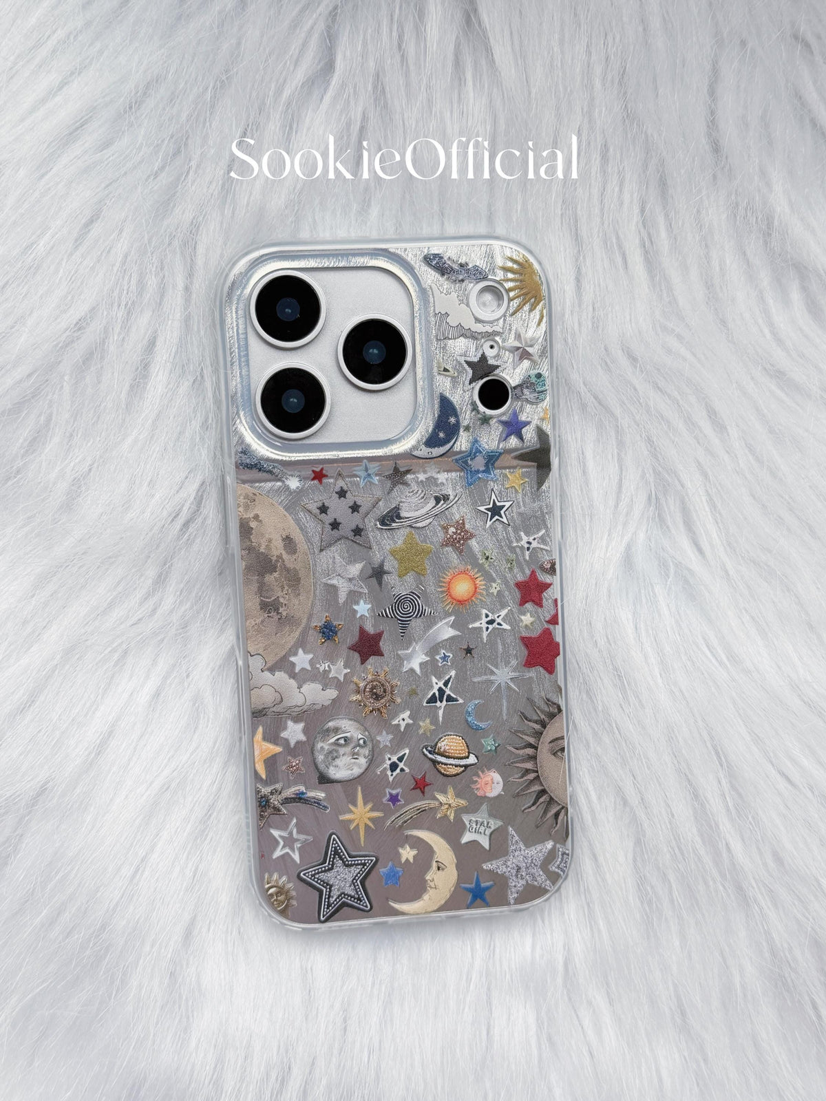 Retro Celestial Galaxy iPhone Case for iphone 17 16 15 14 13 12 11 pro max, shiny Planet Anime Pattern