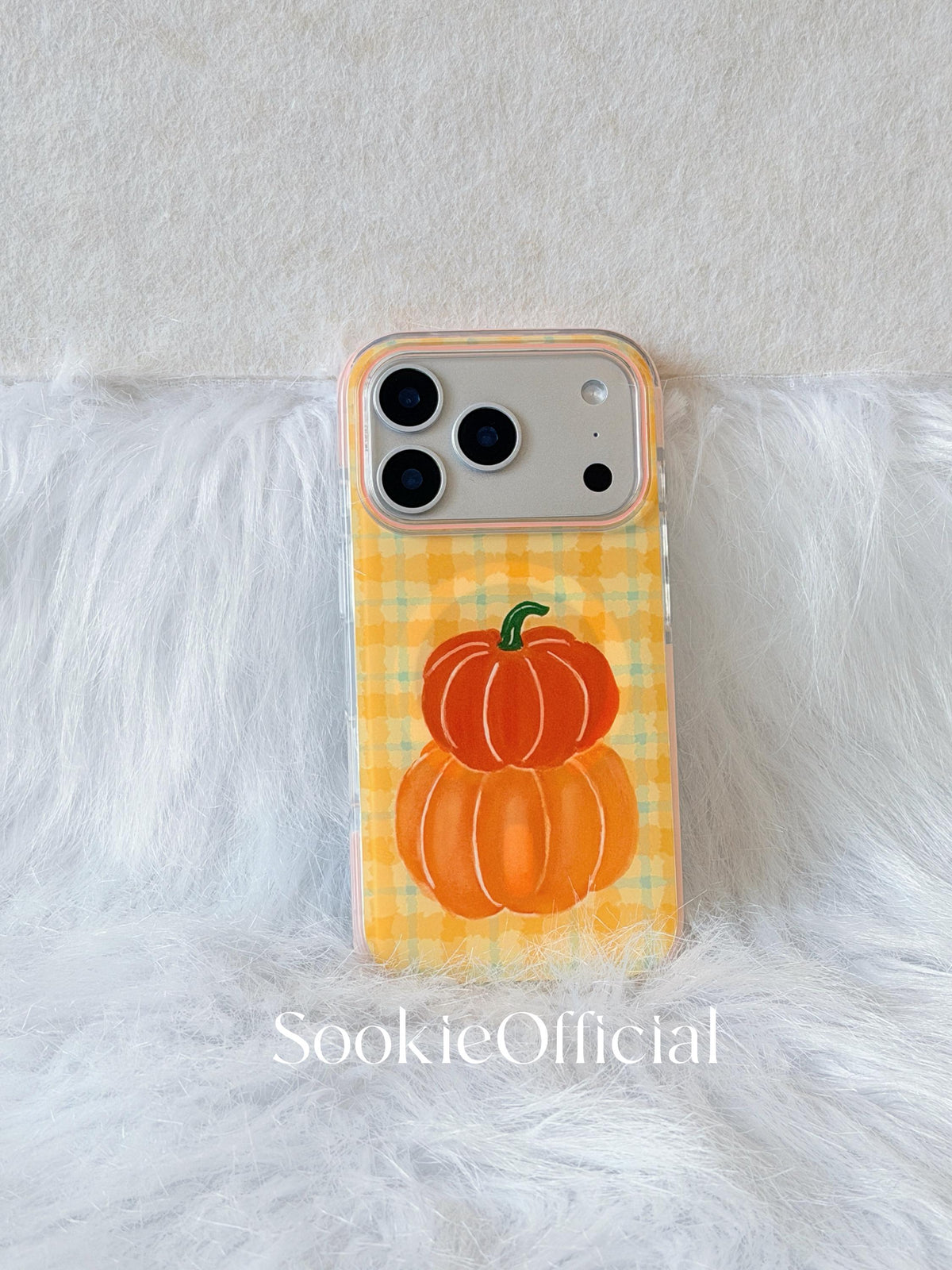 Halloween Pumpkin Magnetic Hand-Painted Phone Case for iphone 15 16 17 pro max