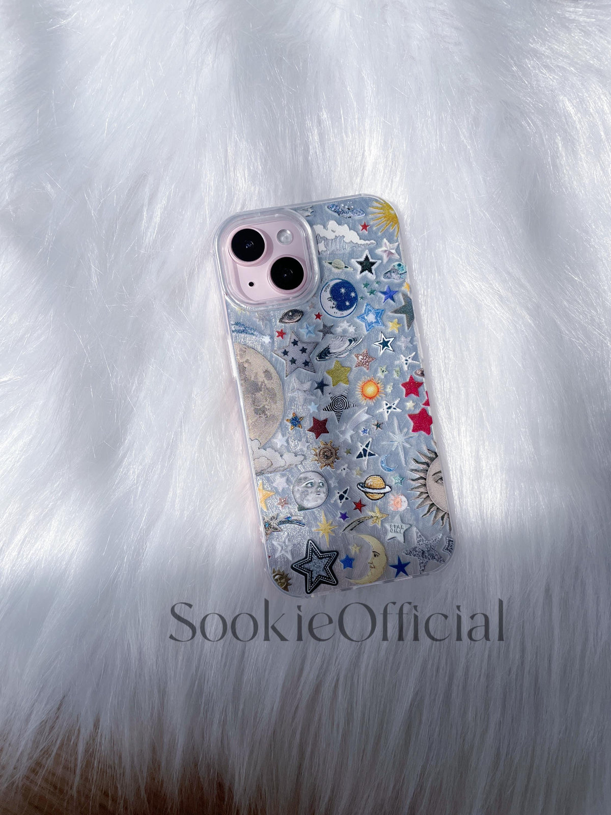 Retro Celestial Galaxy iPhone Case for iphone 17 16 15 14 13 12 11 pro max, shiny Planet Anime Pattern
